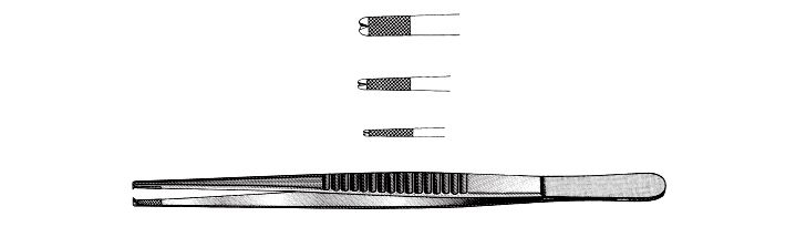 Skinner Needle and Tissue Pulling Forceps, Tungsten Carbide
