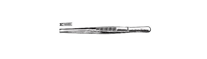 Tissue Forceps, 1 x 2 teeth