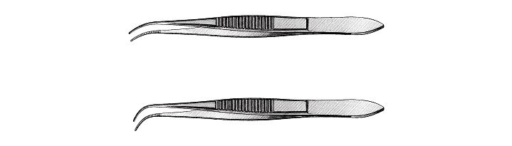 Eye Dressing Forceps, Standard Pattern