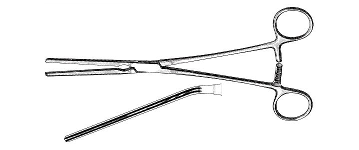 Glassman Intestinal Clamp, Atraumatic