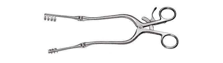 Beckman Thyroid Retractor, Hinged Blades