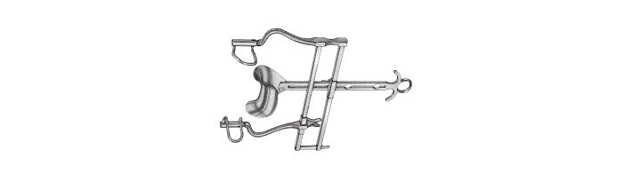 Balfour Abdominal Retractor with Ratchet Bar