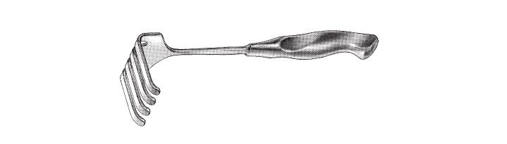 Deep Rake Retractors w/ Lamb Handle