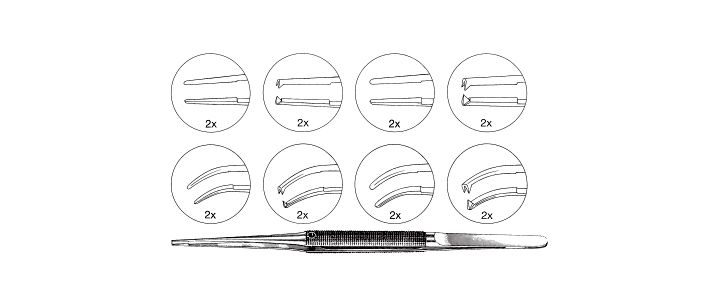 Microsurgical Forceps with Platform