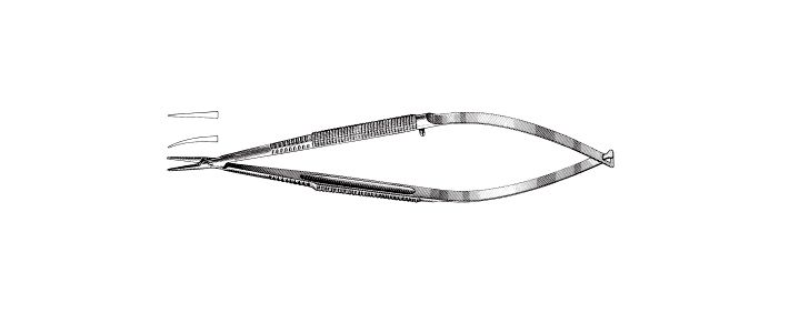 Microsurgical Needle Holder, Round Handle
