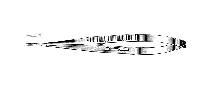 Jacobson Needle Holder, Flat Handle, Straight