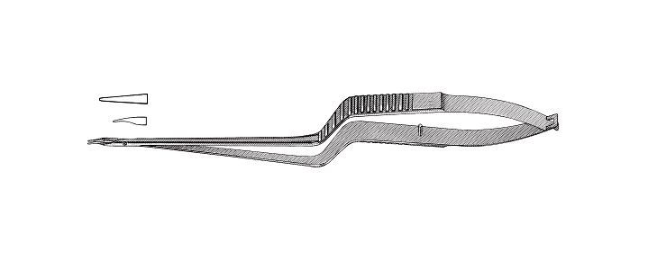 Jacobson Needle Holder, Flat Bayonet Handle, Without Catch